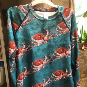 Never worn octopus rash guard